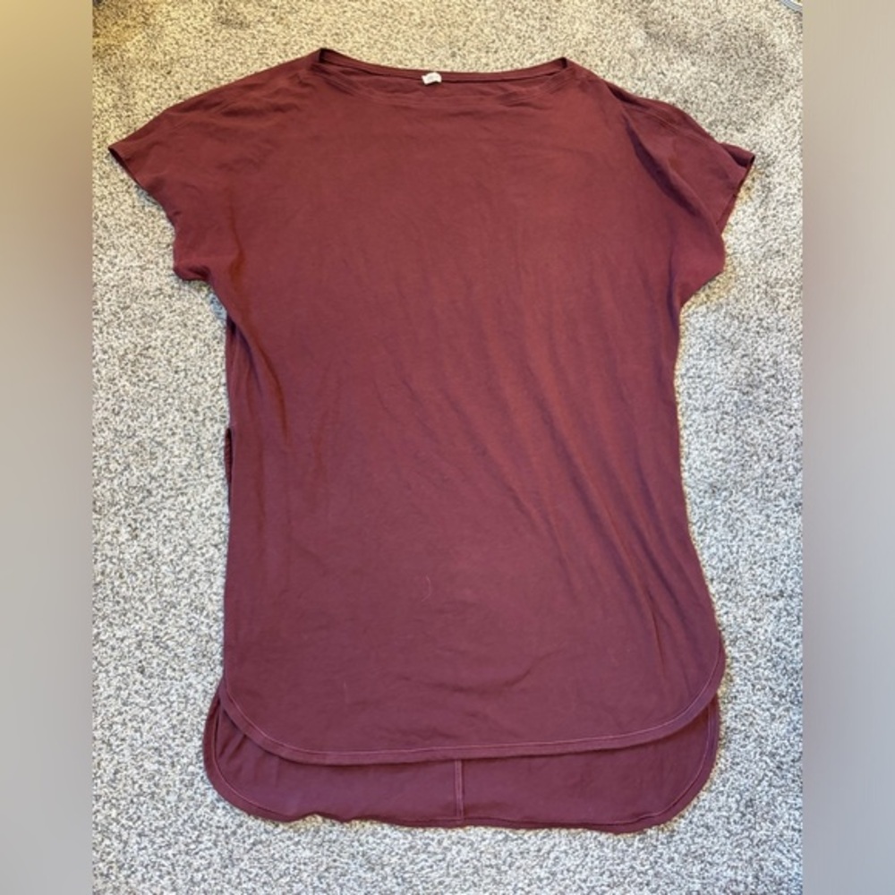 Lululemon Burgundy Tee
